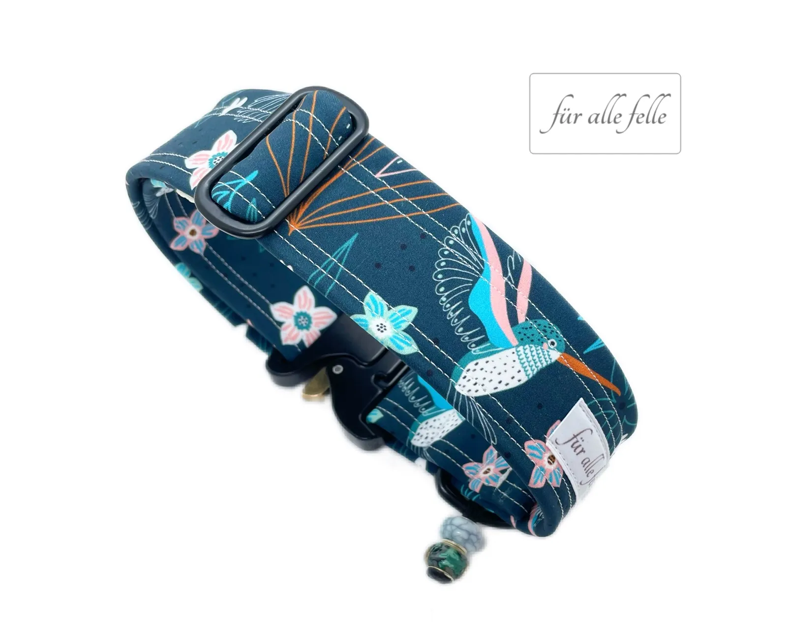 Kolibri Softshell Hundehalsband mit Cobraschnalle